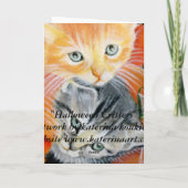 Halloween Critters katten Card Kaart (Achterkant)