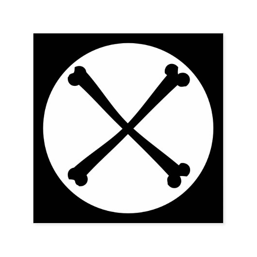 Halloween cross botten rubberen stempels (Design)