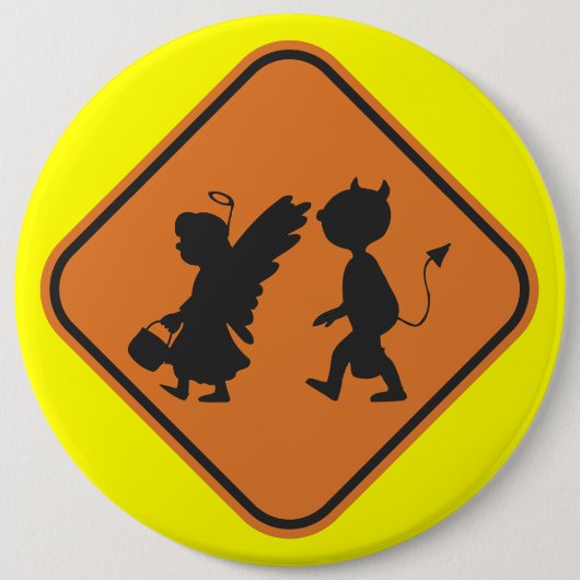 Halloween Crossing Ronde Button 6,0 Cm (Voorkant)