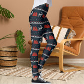 Halloween Crossover Fun Rendier Kerst Patroon Leggings