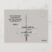 Halloween CrossRoads Briefkaart (Achterkant)