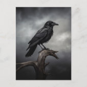 Halloween Crow Briefkaart (Voorkant)
