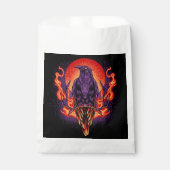 Halloween Crow en Moon Bedankzakje (Voorkant)