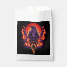 Halloween Crow en Moon Bedankzakje