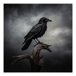 Halloween Crow Perfect Poster