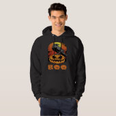 Halloween Crow Raven Moon Pumpkin Costume Boo Hoodie (Voorkant volledig)