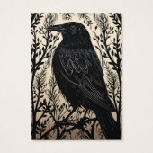 Halloween Crow Raven Oorbel Display Kaart (Achterkant)