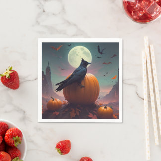 Halloween Crow Servet