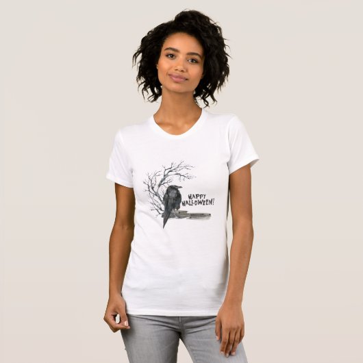 Halloween Crow T-shirt (Voorkant volledig)