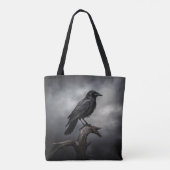 Halloween Crow Tote Bag (Achterkant)