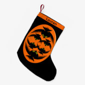 Halloween Crows Aangepaste kerststop Kleine Kerstsok (Voorkant (Hangend))