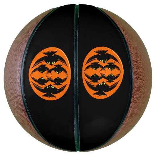 Halloween Crows Basketball Mini Basketbal (Verticaal)