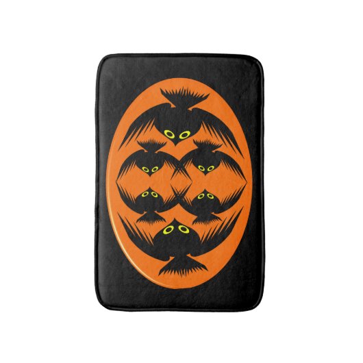 Halloween Crows Bath Mat (Voorkant Verticaal)