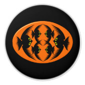 Halloween Crows Ceramic Knob Keramische Knop (Voorkant)