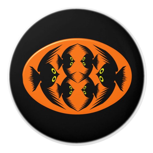 Halloween Crows Ceramic Knob Keramische Knop (Voorkant)