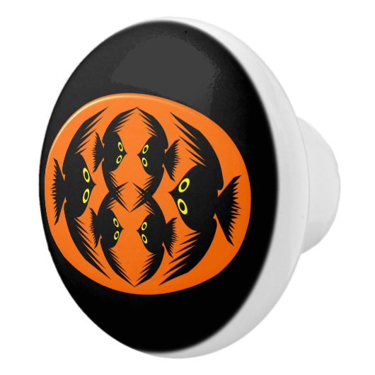 Halloween Crows Ceramic Knob Keramische Knop (Rechts)