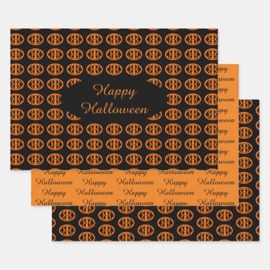 Halloween Crows Custom Gift Wrap Set Inpakpapier Vel (Set)