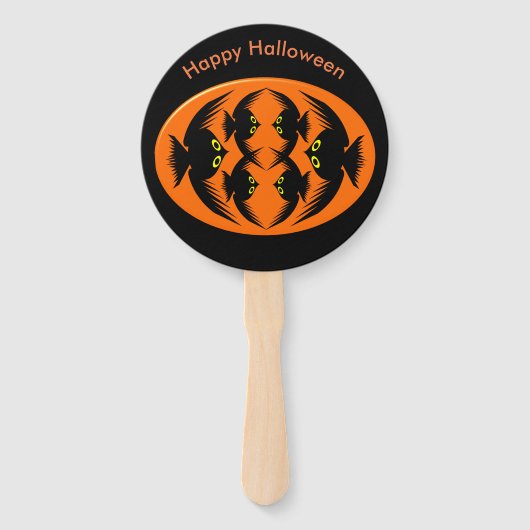 Halloween Crows Custom Hand Fan Handwaaier (Voorkant)