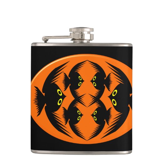 Halloween Crows Flask Heupfles (Voorkant)