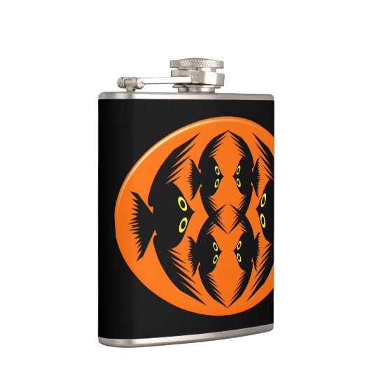 Halloween Crows Flask Heupfles (Rechts)