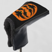 Halloween Crows Golf Putter Hoesje Golfheadcover (3/4 voorkant)