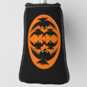 Halloween Crows Golf Putter Hoesje Golfheadcover (Draai 90)