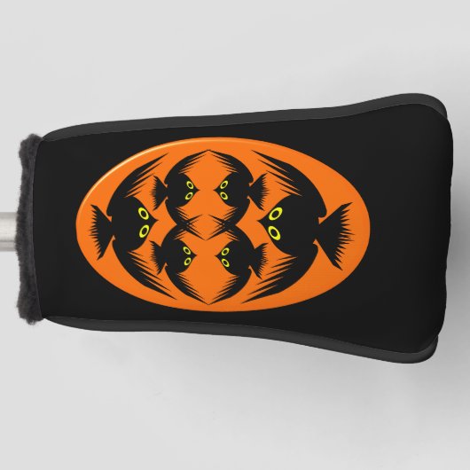 Halloween Crows Golf Putter Hoesje Golfheadcover (Voorkant)