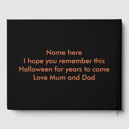 Halloween Crows Guestbook Gastenboek (Achterkant)