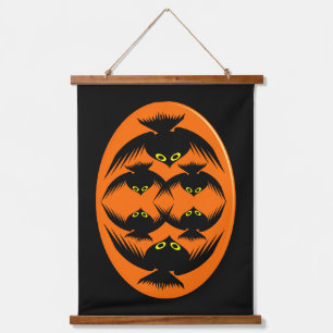 Halloween Crows Hangend Wandkleed