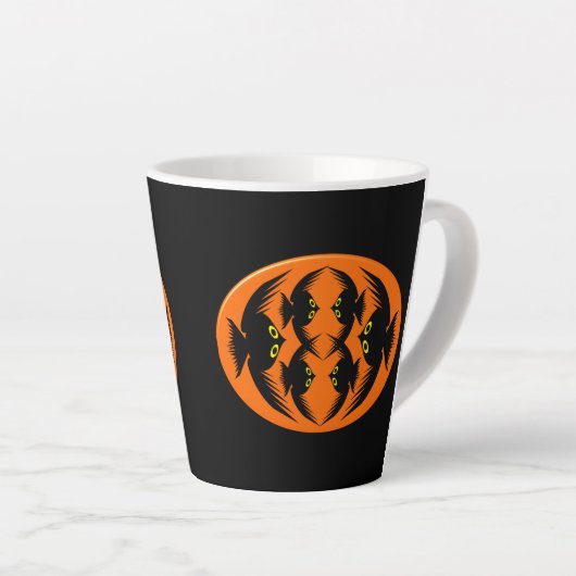 Halloween Crows Latte Mok (Rechterhoek)