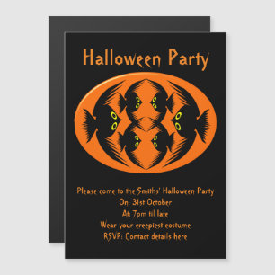 Halloween Crows Magnetic Party Invites Magnetische Uitnodiging