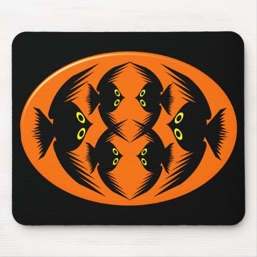 Halloween Crows Mousepad Muismat (Voorkant)