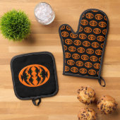 Halloween Crows Ovenwant & Pannenlap Set (Top down)