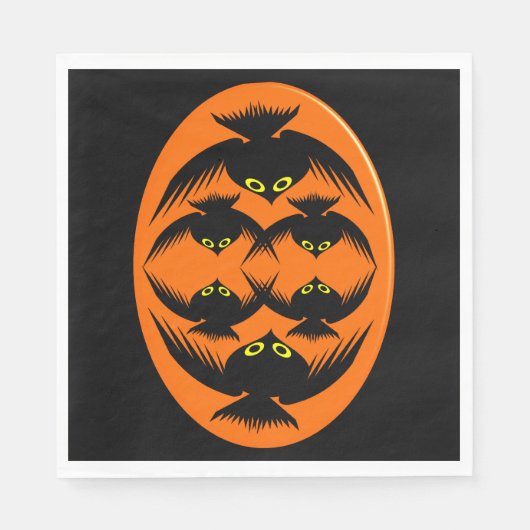 Halloween Crows Paper Napkins Servetten (Voorkant)