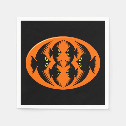 Halloween Crows Paper Napkins Servetten (Voorkant)