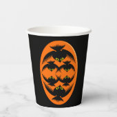 Halloween Crows Papieren Bekers (Achterkant)