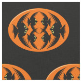 Halloween Crows patterned Fabric Stof (Close Up)