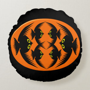 Halloween Crows Pillow Rond Kussen