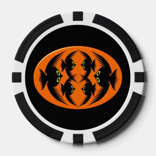 Halloween Crows Poker Chips (Voorkant)