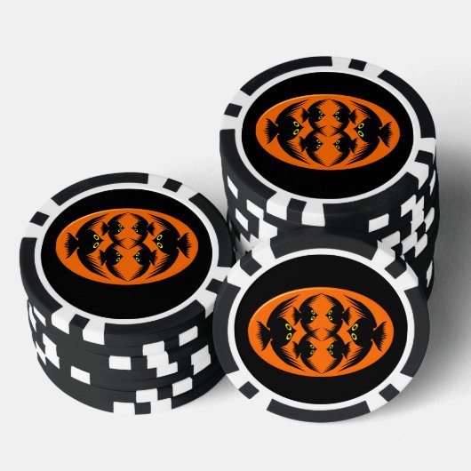 Halloween Crows Poker Chips (Opstapeling)