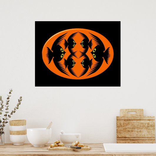 Halloween Crows Poster (Keuken)