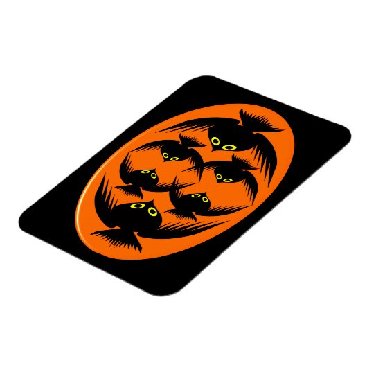 Halloween Crows Premium Magnet Magneet (Linkerzijde)