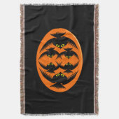 Halloween Crows Throw Blanket Deken (Voorkant Verticaal)