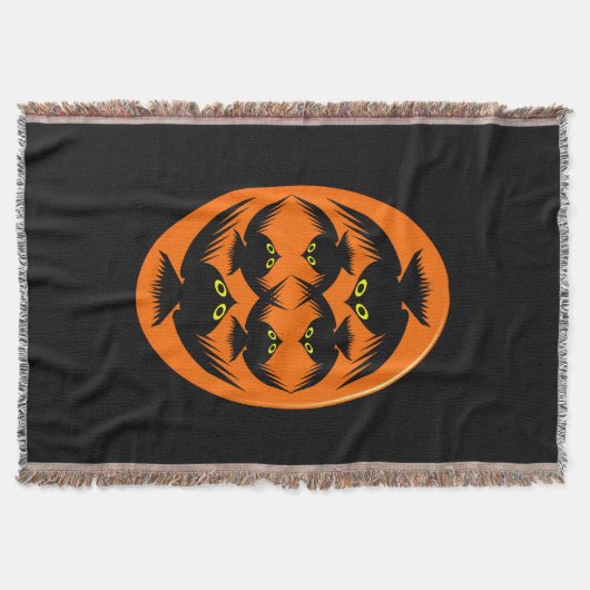 Halloween Crows Throw Blanket Deken (Voorkant)