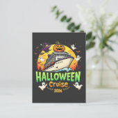 Halloween Cruise 2024 Griezeld cruise Familiereis Briefkaart (Staand voorkant)