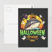 Halloween Cruise 2024 Griezeld cruise Familiereis Briefkaart (Voorkant / Achterkant)