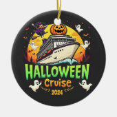Halloween Cruise 2024 Griezeltrip voor Familie Keramisch Ornament (Voorkant)