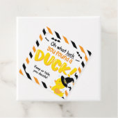 Halloween Cruise Ducks Square Labels (In situ)