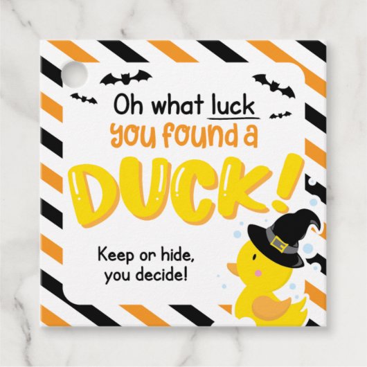 Halloween Cruise Ducks Square Labels (Voorkant)