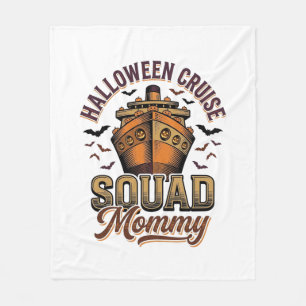 Halloween Cruise Moeder Vintage Schip Squad Ontwer Fleece Deken